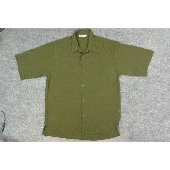 Smokey Joes Shirt Mens Large Dark Green Baggy Hip Hop - Picture 3 of 9